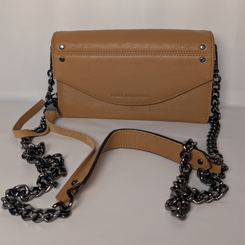 Tan Leather Crossbody Bag
